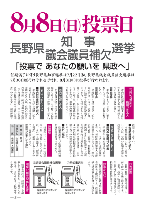 平成22年7月15日号 号外 佐久市の本棚